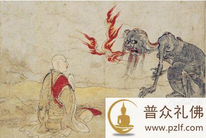 大目犍连施展神通,亲见亡母在饿鬼道。(图片来源:资料图片) \