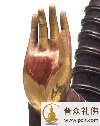 佛像常见手印图解之无畏印